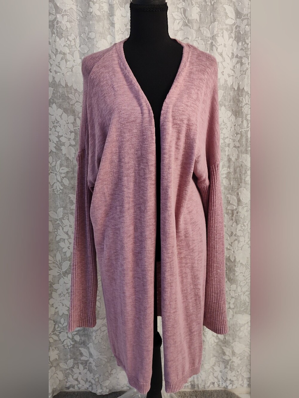 Wonderly Long Open Front Sweater/Cardigan XL